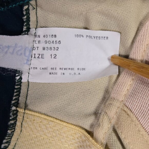 Upstream Vintage One‎ Piece Swimsuit Sz 12 Teal Retro Butterfly 80s Pinup Swim - Picture 4 of 9